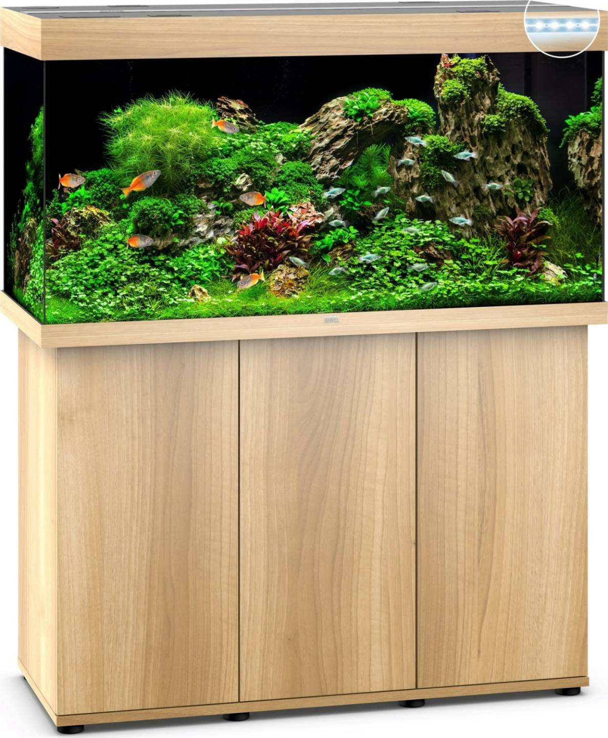 Juwel Rio 350 LED mit Unterschrank SBXhelles Holz Juwel Rio 350 LED mit Unterschrank SBX