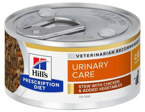 Hill's Prescription Diet Feline Urinary Care c/d Multicare Huhn Nassfutter 24x82g Katzenfutter