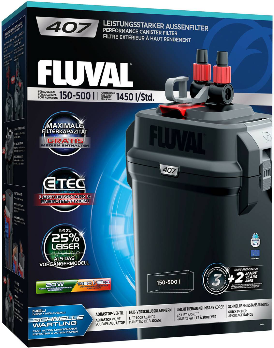 Fluval 7er SerieAußenfilter 407 Fluval 7er Serie