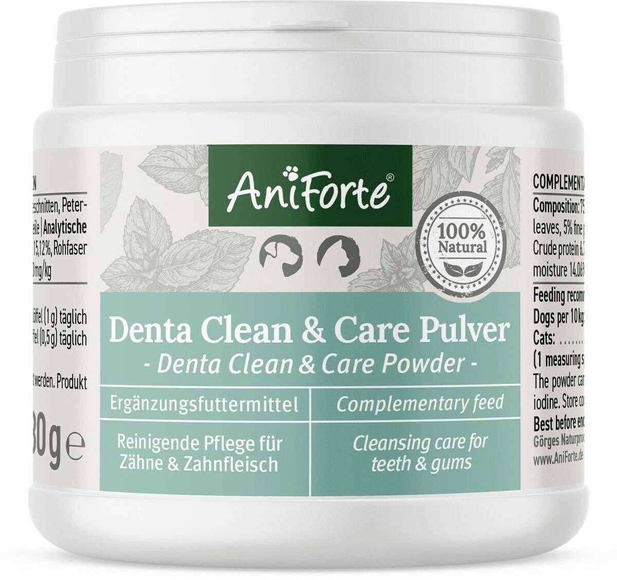 Fellpflege AniForte Denta Clean & Care Zahnpflege Pulver 80 g