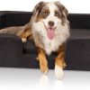 Knuffelwuff orthopädisches Hundebett mit Wendekissen Velours Bellamy (14298)100x80cm schwarz (14298-004) Knuffelwuff orthopädisches Hundebett mit Wendekissen Velours Bellamy (14298)