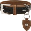 HUNTER Halsband Tara Alu-Strongschwarz/cognac 45cm 3,5cm HUNTER Halsband Tara Alu-Strong