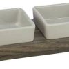 Futternäpfe Trixie Napf-Set CityStyle aus Keramik/MDF grau/braun für Hunde (24824)