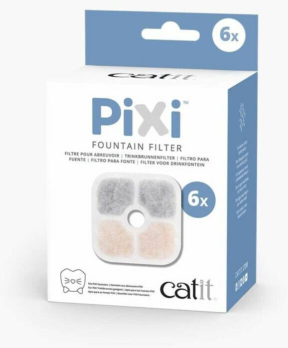 Futternäpfe Catit PIXI Trinkbrunnenfilter 6er-Pack