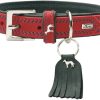 HUNTER Halsband Luccarot/türkis 60cm 3,4cm HUNTER Halsband Lucca