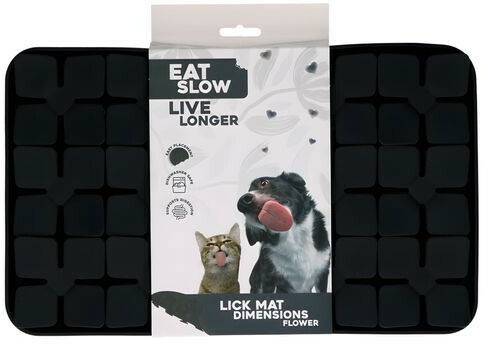 Holland Animal Care Eat Slow Live Longer Leckmatte Flower Holland Animal Care Eat Slow Live Longer Leckmatte Floweranthrazit Maße: 21 x 34 cm