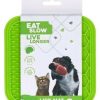 Holland Animal Care Eat Slow Live Longer Leckmatte mit Noppen und Wabengrün Größe: L Holland Animal Care Eat Slow Live Longer Leckmatte mit Noppen und Waben