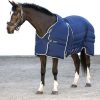 Pferdedecken Horseware Rambo Optimo Stable Rug 400g (2017) - Navy with Beige 165