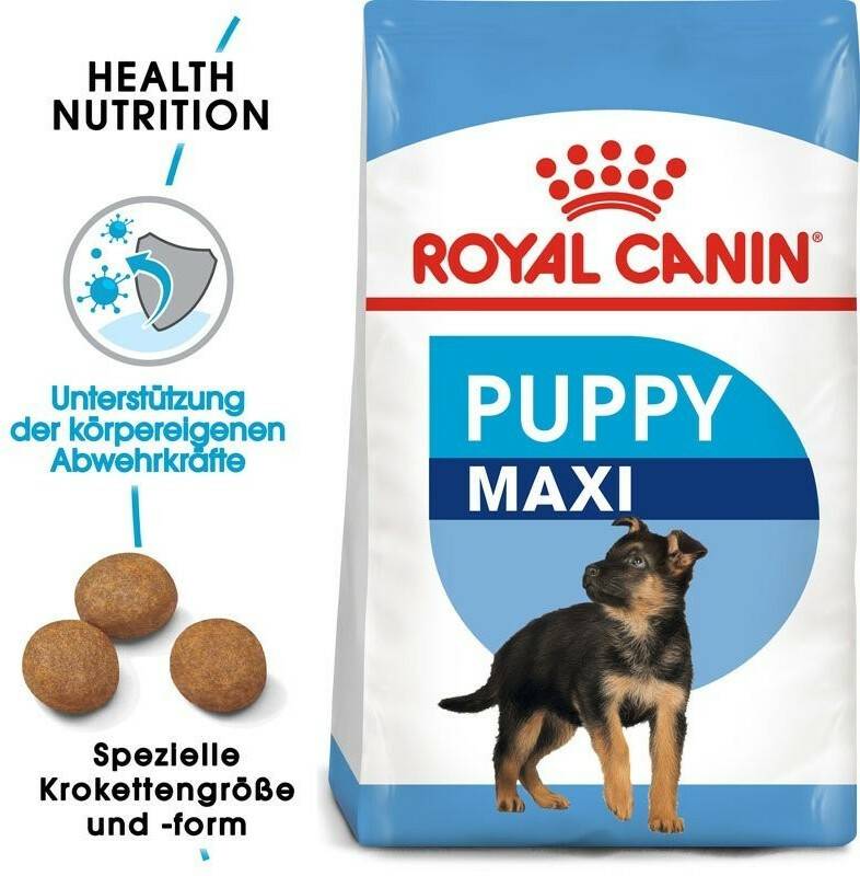 Royal Canin Maxi Puppy 2-15 Monate Hunde-Trockenfutter Royal Canin Maxi Puppy 2-15 Monate Hunde-Trockenfutter4kg