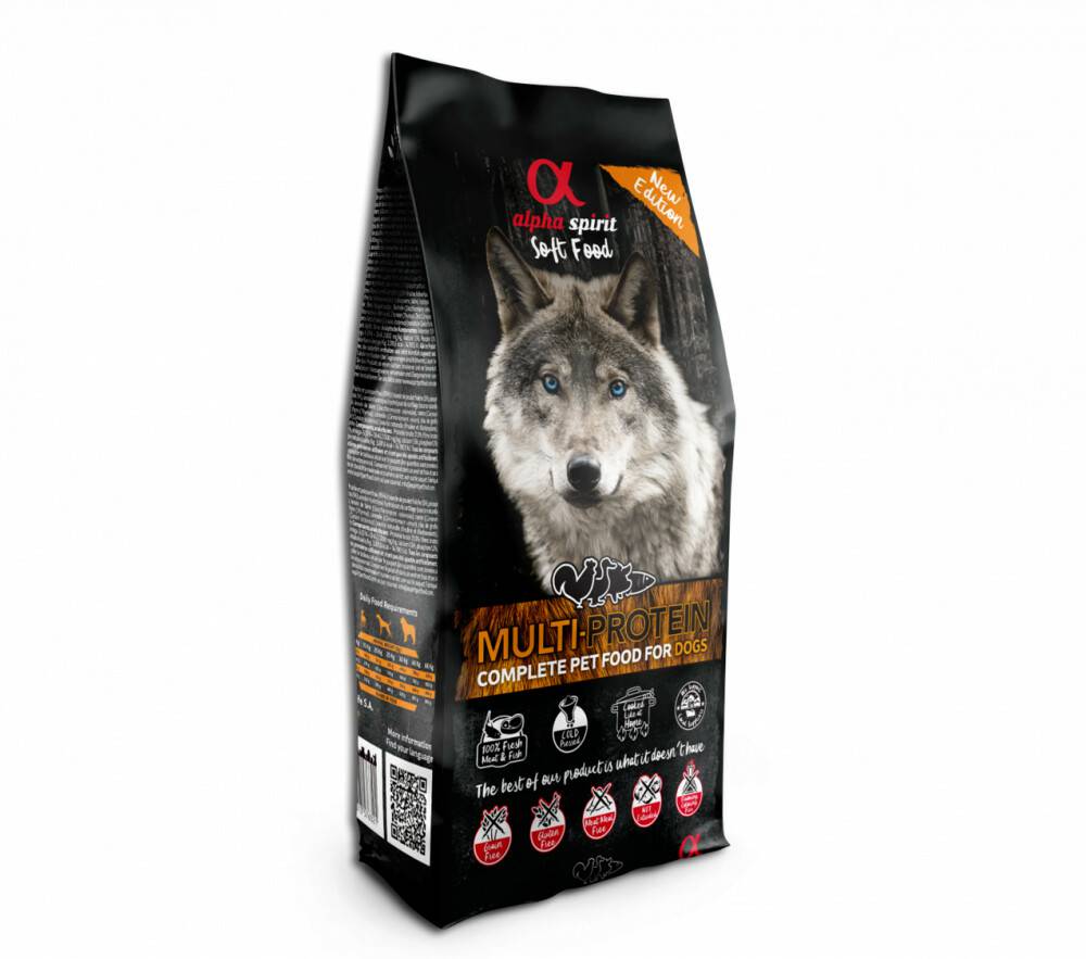 Alpha Spirit Multiprotein Soft Food Dog 3 kg Hundefutter